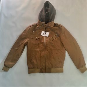 NWT- VEGAN LEATHER JACKET